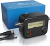 A satellite finder device with its packaging and cables, presented on a white background. Voir les images du produit