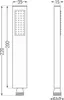 Mexen Cube DR02 set vasca-doccia ad incasso con soffione 25 Anteprima dell’immagine prodotto 6