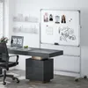 Bílá tabule HOMCOM, 120 x 90 cm, magnetická, otočná, Náhled obrázku produktu 2