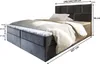 Masseno Boxspringbett PRATA 180x200 cm Komplett-Set mit Produktbild-Vorschau 7