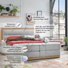 Belanoti Age Boxspringbett 180x200 Eiche 7-Zonen Produktbild-Vorschau 8