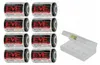 A collection of batteries and a battery case. Produktbild-Vorschau