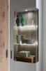 Vitrine - 91 x 200 cm - 2 Türen - Hellgrau - Nox Eiche Produktbild-Vorschau 3