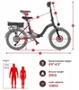 Rower elektryczny 250W 25km/h 12Ah Samebike CY20 20" City Podgląd zdjęcia produktu 15