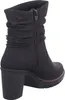 A black boot shown from the side. Voir les images du produit