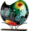 Casablanca by Gilde  Glasart runde Dekovase auf Ständer Produktbild-Vorschau 1