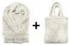 LINNICK Teddy Fleece Bademantel mit Kapuze inklusive Teddy Produktbild-Vorschau 2