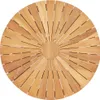 vidaXL Tavolo da giardino pieghevole Ø 60 cm in legno Anteprima dell’immagine prodotto 3