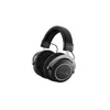 A pair of black and silver over-ear headphones is shown against a white background. Podgląd zdjęcia produktu