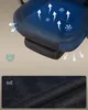 Close-up of a dark blue car seat with cooling effect graphics, and a detail shot of the fabric texture. Náhled obrázku produktu