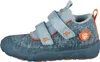 A single blue and gray child's shoe with orange accents is shown from the side against a white background. Voir les images du produit