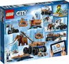 The image shows the packaging of a LEGO City Mobile Arctic Research Station set, featuring various vehicles and figures in an icy environment. Náhled obrázku produktu