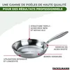 Set de 2 poêles de cuisson 24/28 cm en inox sans  Voir les images du produit 7