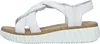 Rieker Damen Sandalen Keilsandaletten Modeschuhe weiß 38 Produktbild-Vorschau 3