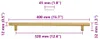 vidaXL Möbelgriffe 5 Stk. Golden 320 mm Edelstahl Produktbild-Vorschau 8