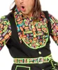 Hippie Hemd Herren Neon Popart Herren-Kostüm Größe: 48 Produktbild-Vorschau 2