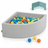 KiddyMoon 90x30cm/200 míčků ∅ 7cm Trojúhelníkový Suchý Náhled obrázku produktu 1