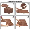 YZNAHRE Terrassenfliesen 55 Stück, 30x30 cm Balkon Produktbild-Vorschau 6