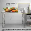 VEVOR Kuchynský stôl Pracovný stôl Komerčný prípravný stôl Náhľad obrázku produktu 8