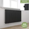 ELEGANT Design Flach Heizkörper Paneelheizkörper Horizontal Produktbild-Vorschau 1