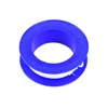 A roll of white Teflon tape on a blue plastic spool, isolated on a white background. Podgląd zdjęcia produktu