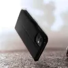 A black flip cover for an Apple iPhone 11 is shown in a studio setting, angled to display its features. Anteprima dell’immagine prodotto