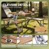 DEUBA® Ensemble pliable table et 4 assises bois et Voir les images du produit 4