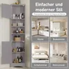 Armoire de salle de bain triangulaire 37×24,5×170 cm, MDF, Voir les images du produit 9