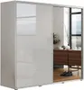 A11 Kleiderschrank mit Schiebetür aus Glas mit Spiegel - Produktbild-Vorschau 1