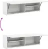 Mobile da Bagno a Parete Bianco 100x25x30 cm in Truciolato Anteprima dell’immagine prodotto 7