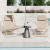 home24 Liegestuhl - 2er-Set - Stahl / Polyrattan Produktbild-Vorschau 1