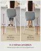 VASAGLE Barhocker 2er Set, ergonomische Rückenlehne, Produktbild-Vorschau 8
