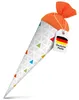 itenga Geschwister Schultüte 35cm Dreiecke bunt Produktbild-Vorschau 1