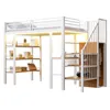 Lit mezzanine en fer forgé Merax 90 x 200 cm avec bande Voir les images du produit 10