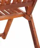 A close-up view of the wooden structure of a folding chair, showing the joint and support beams. Náhľad obrázku produktu