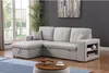 Divano letto angolare/reversibile "Axel" - 3 posti - Grigio Anteprima dell’immagine prodotto 2
