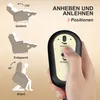 Diagrams showing different positions of a recliner chair and a hand holding a remote control. Produktbild-Vorschau