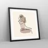 Gerahmtes Poster - Schwarzer Rahmen - Linie Kunst Boho - Produktbild-Vorschau 8