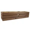 Holzkasten aus massivem Holz - braun 70 cm Produktbild-Vorschau 1