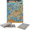 Karte von Europa illustriertes Puzzle 1000 Teile für Produktbild-Vorschau 4