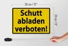 Holzschild Warnschild 30x20cm Schutt abladen verboten Produktbild-Vorschau 5