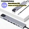 8 in 1 Typ-C Hub zu USB 3.0 USB-C HDMI LAN RJ45 SD TF Produktbild-Vorschau 6