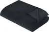 A folded black blanket is shown against a white background. Podgląd zdjęcia produktu