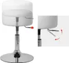 ML-Design Schminkhocker Weiß Ø 33cm, aus Stahl mit Produktbild-Vorschau 3
