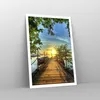 Poster - Poster ohne Rahmen - See Sonnenuntergang Boot Produktbild-Vorschau 7