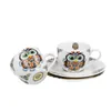 DUO ETNO 2er-Set Espressotassen 90 ml OWL mit Untertassen, Produktbild-Vorschau 3