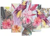 Bild auf Leinwand - Leinwandbild - Blume Vogel Sommer - Produktbild-Vorschau 1