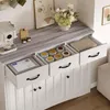 BEALIFE dressoir met 3 deuren, 110x40x80 cm | Met lades, Productafbeelding-voorbeeld 6