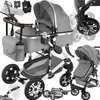 tectake® Kombi-Kinderwagen Mats 2 in 1, klappbar, mit Produktbild-Vorschau 9