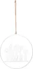 UNUS®  Blumenornament aus Metall zum Aufhängen 25cm  Weiß Produktbild-Vorschau 1